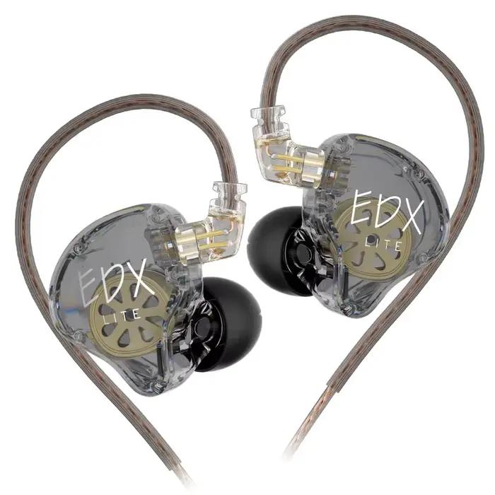 KZ-Écouteurs intra-auriculaires EDX Lite HIFI, écouteurs de musique stéréo, écouteurs de scène en di