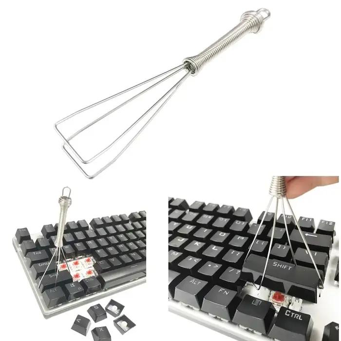 Extracteur de capuchons de touches en fil inoxydable pour outil de retrait de clavier