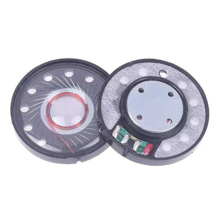 2 pièces 40mm 32ohm casque pilote Hifi casque haut-parleur unité 112db écouteur bricolage haut-parle