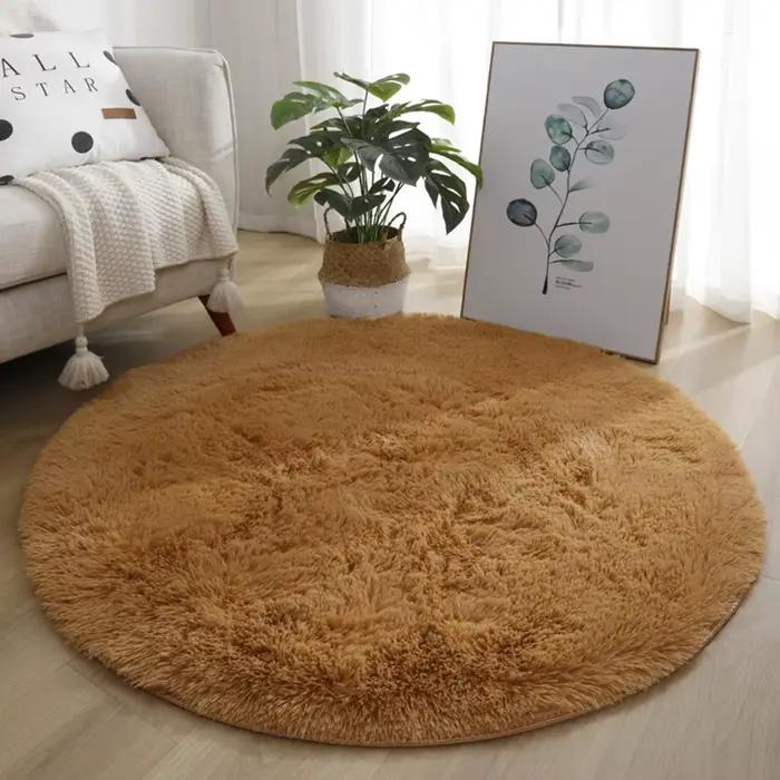 Tapis Shaggy super doux avec support antidérapant sécurisé adapté à plusieurs espaces intérieurs tel
