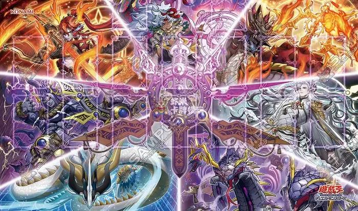 600X350X2Mm Bricolage Yu-Gi-Oh! Tapis de combat de cartes Mitsurugi Ygo Mitsurugi, jeu de société po
