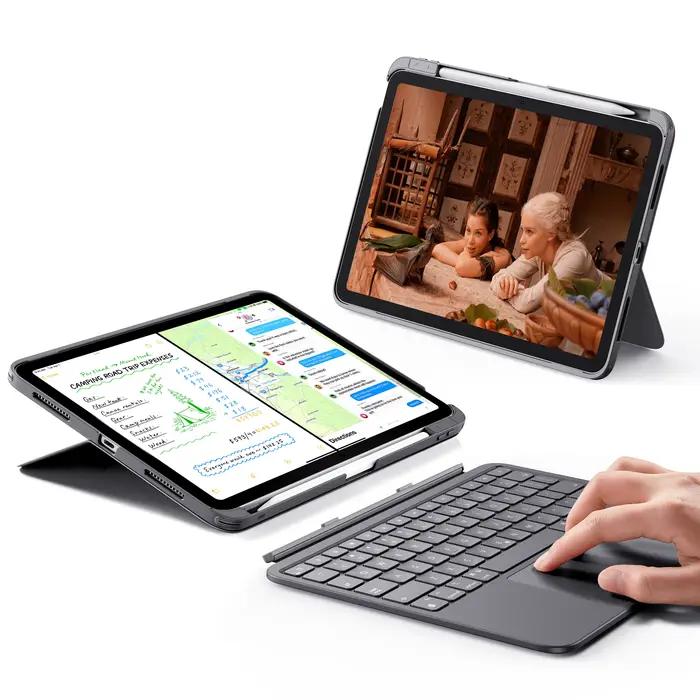 Clavier flexible ESR pour iPad 12/11/10 Gen, clavier détachable magnétique ultra-léger pour iPad Air