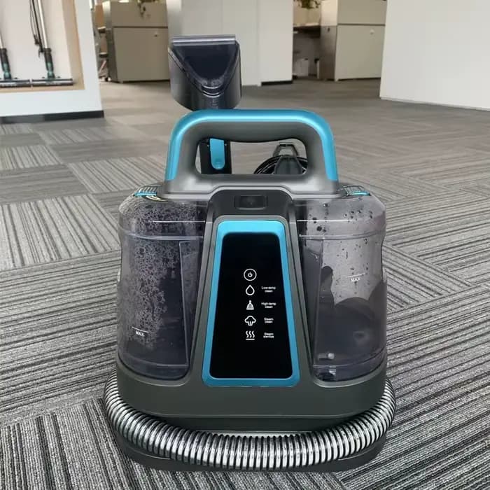 Nettoyeur de tapis et de tissus d'ameublement portable multi-usages sans sac 1700W avec fonction de