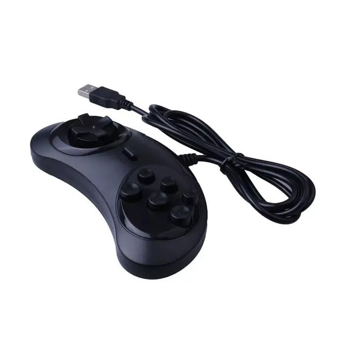 Manette de jeu USB 6 boutons contrôleur de jeu pour SEGA USB support de manette de jeu pour PC MAC M