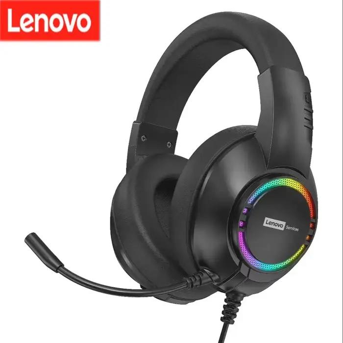 Lenovo E08 e-sports jeu filaire casque RGB lumière ordinateur portable 7.1 effets sonores Surround v