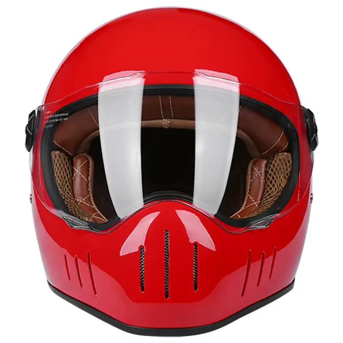 Casque d'équitation de vélo intégral de course de moto, casque de vélo, style Chopper, rétro, léger,