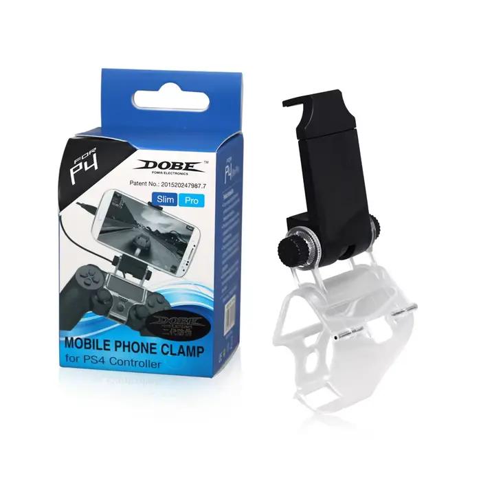 Support de manette de jeu pliable pour PS 4 Slim/Pro, réglable à 180 degrés, Clip pour téléphone