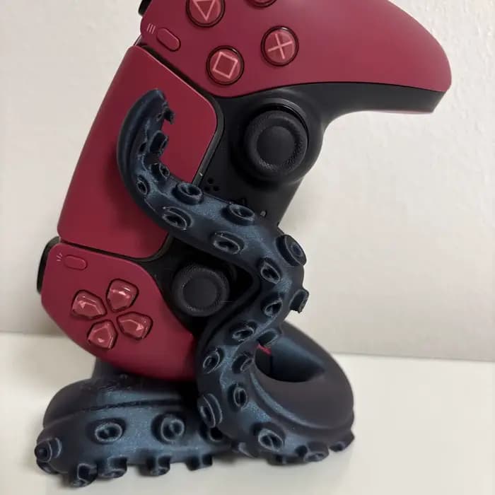 Support de manette de jeu en forme de pieuvre imprimé en 3D, adapté aux manettes PS5, support de bur