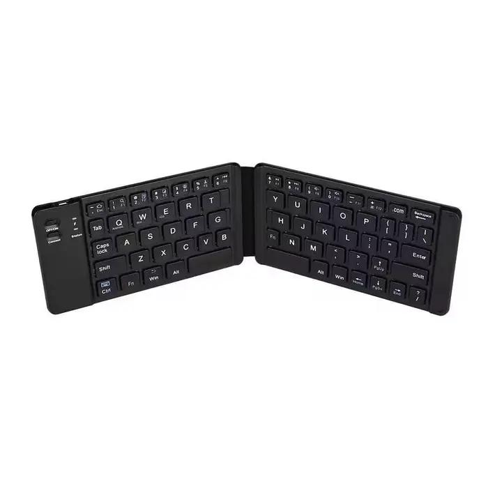 Clavier Bluetooth sans fil pliable avec pavé tactile claviers portables pliants pour PC Mac Smartpho