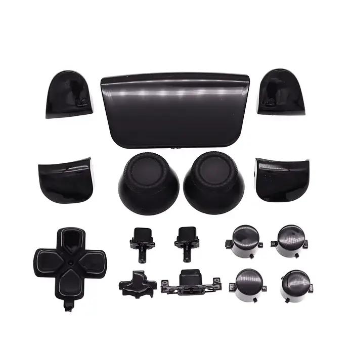 Ensemble complet de boutons chromés pour PS5 1.0 V1, poignée, bâtons de pouce, capuchon de Joystick