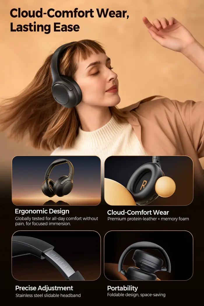 Casque SoundPEATS Cove pro Bluetooth 6.0 -56dB ANC