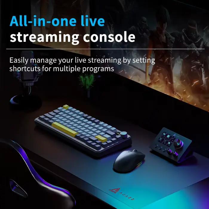 AJAZZ AKP03E clavier Macro Programmable panneau de Console multifonctionnel Assistente bouton personnalisé Mini