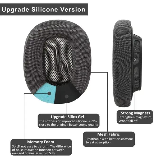 Coussinets d'oreille en mousse de remplacement pour écouteurs Apple AirPods Max