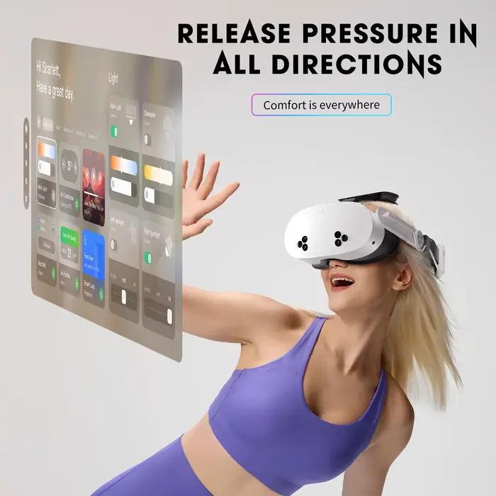 Sangle de casque VR avec batterie 10000 mAh pour Meta Quest 3/3S/2 - Libération à un clic brevetée