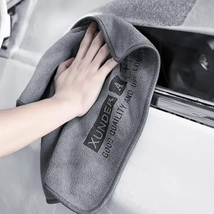 Serviette de lavage de voiture en microfibre haut de gamme, 5/1 pièces, chiffon de nettoyage et de séchage, ourlet, soins de voiture, chiffon de détail, Absorption d'eau, chiffon de voiture