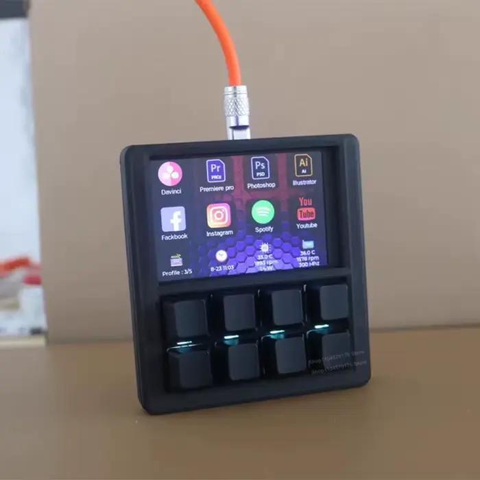 Clavier de bureau programmable DIY avec écran LCD de 3