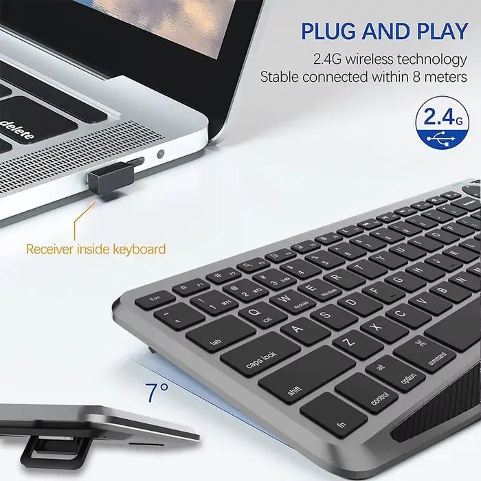 Clavier sans fil Bluetooth avec pavé tactile