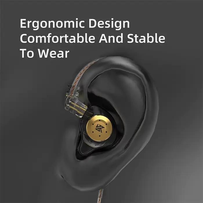 KZ EDX PRO Dynamique Écouteurs HIFI Basse Dans L'oreille Moniteur Sport Antibruit Casque