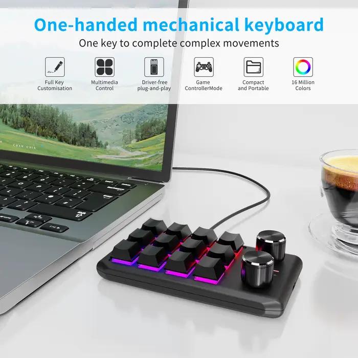 Clavier programmable Bluetooth personnalisable 3 modes
