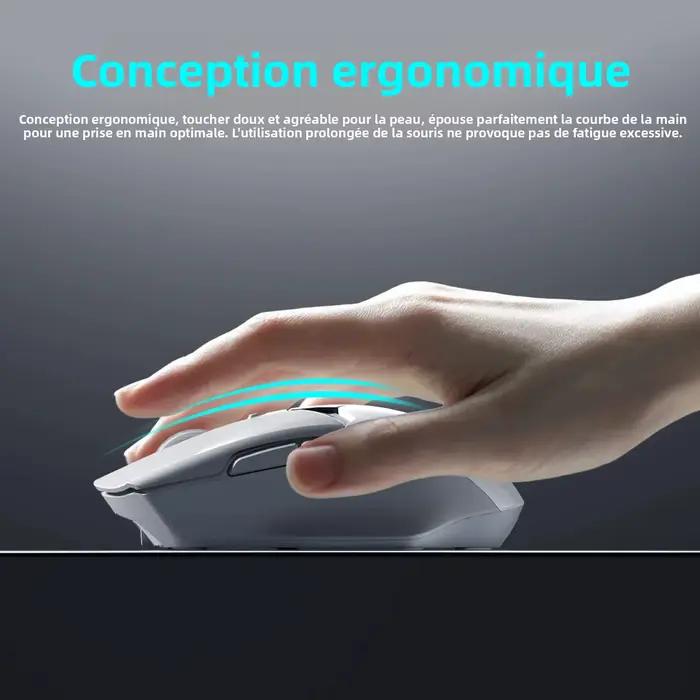 Souris Bluetooth sans fil avec affichage numérique de la batterie