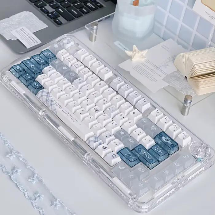 Capuchons de touches thème étoile de l'univers PBT + PC