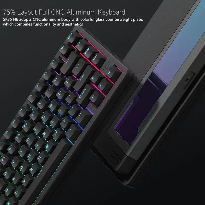 Womier SK75 TMR/HE clavier à effet Hall 75%