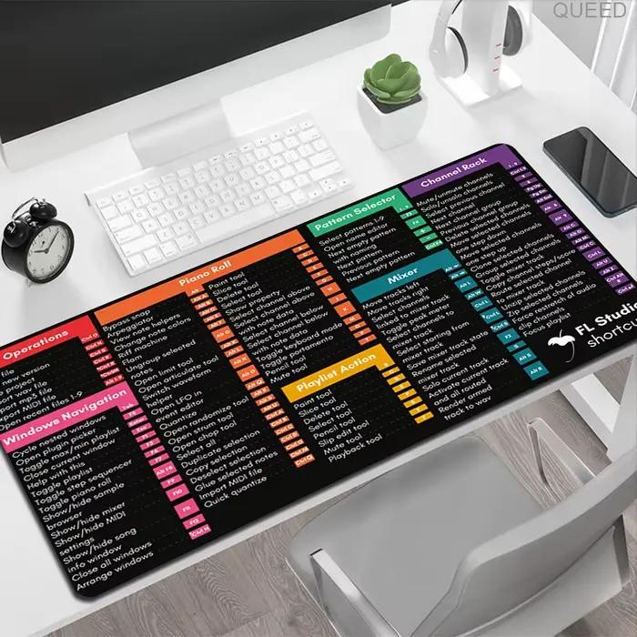 Tapis de souris avec raccourcis de clavier Windows et Excel