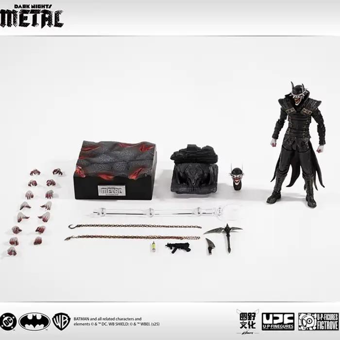 En stock LIANGPINZHIZAO The Batman Who Laughs Figurine articulée 1/12 Arkham Knight LPZZ DARK NIGHTS METAL