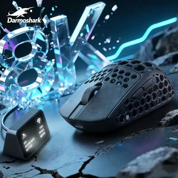 Souris de jeu sans fil Darmoshark M5 PRO M5 Air en fibre de carbone forgée