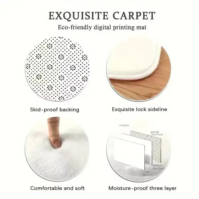 Tapis d'art abstrait moderne