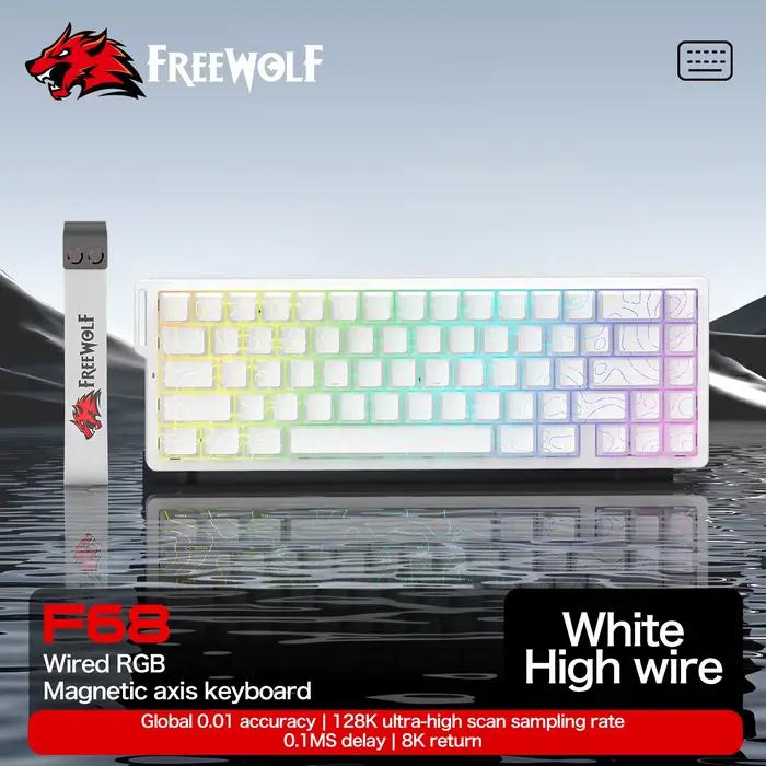 Clavier à interrupteur magnétique ATTACK SHARK X68HE filaire et FREEWOLF F68