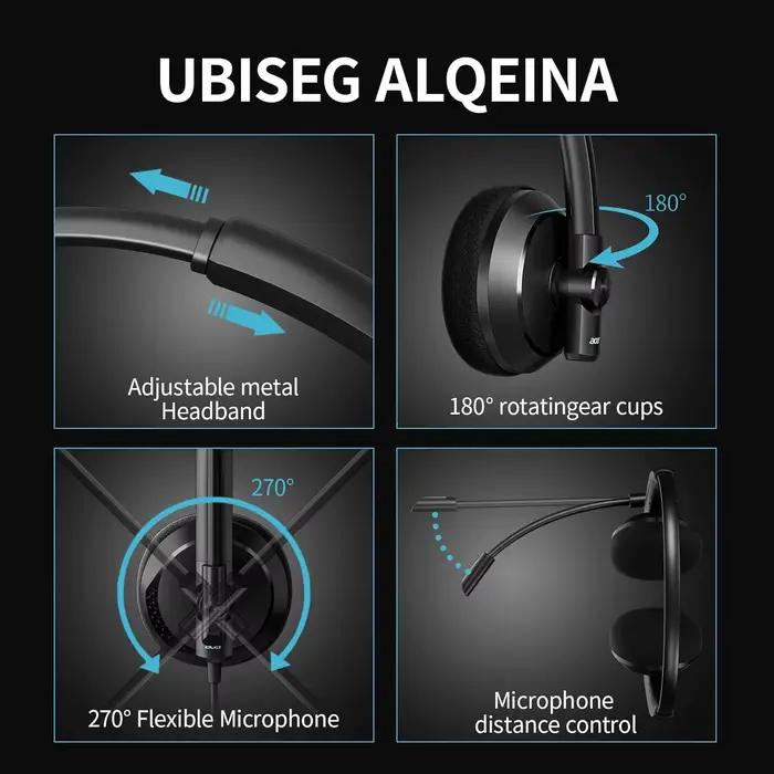 Casque filaire pour ordinateur Acer HW03 avec suppression du bruit et micro pour PC