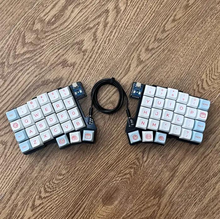 Silakka54 clavier mécanique divisé filaire personnalisé monomode échange à chaud ergonomique jeu