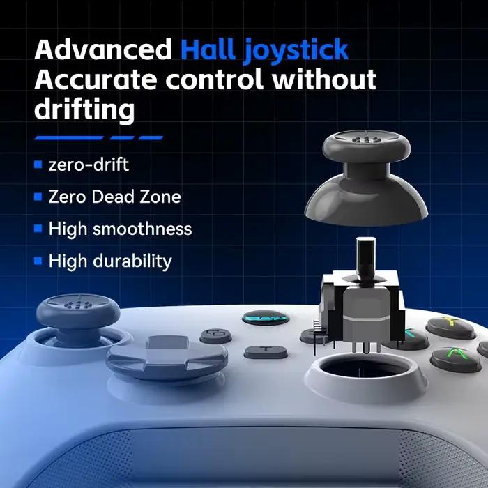 Manette de jeu mobile sans fil G6 avec déclencheur et joystick à effet Hall