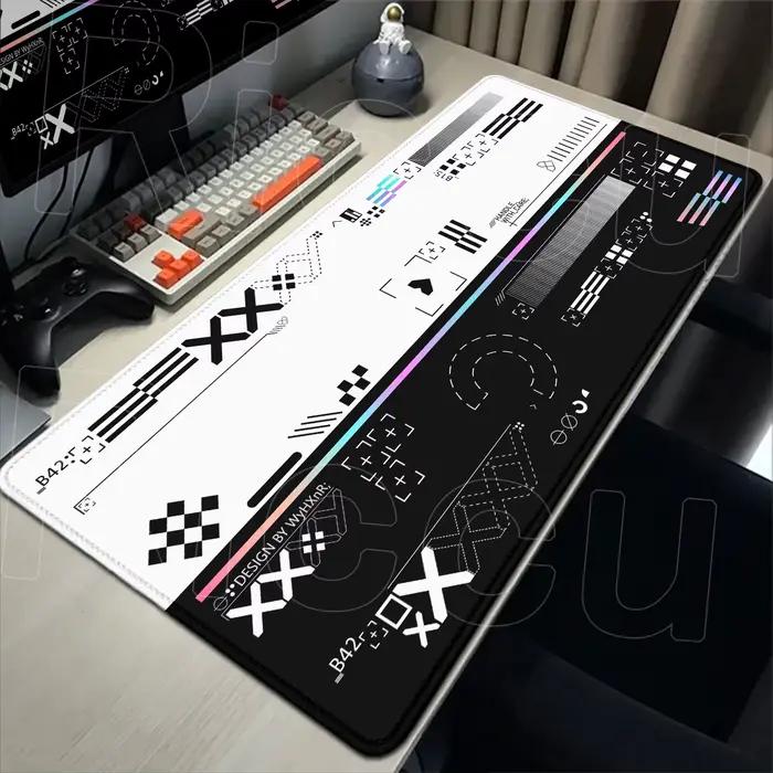 Tapis de souris Riccu Rose Imprimé CSGO 400x900mm pour clavier et souris antidérapant accessoire de jeu gaming occasionnels et cadeaux pour amateurs de CSGO