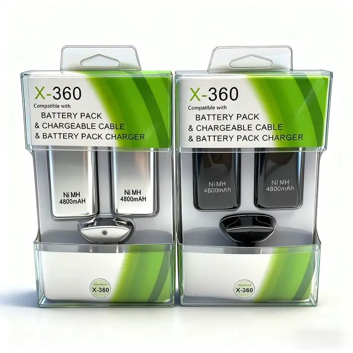 3IN 1 4800mAh rechargeables 2 Batteries avec 1 câble de chargement