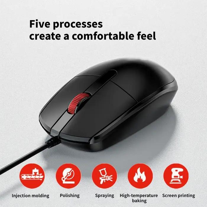 Souris filaire silencieuse Lenovo M280 pour le bureau