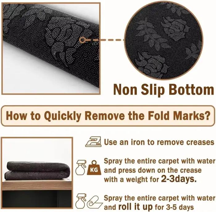 Tapis de sol long pour cuisine, très absorbant et facile à nettoyer, tapis d'entrée pour armoire de buanderie, décoration de maison simple et luxueuse