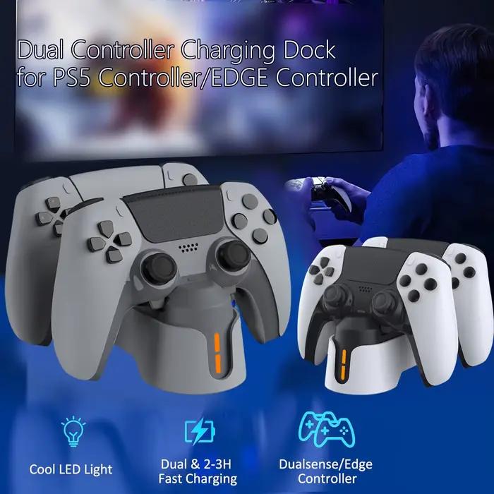 Station de chargeur de contrôleur PS5 Dualsense rapide et protecteur pour contrôleurs de bord occasions de jeu gaming