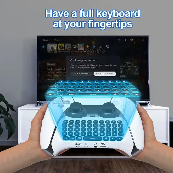 Clavier externe sans fil pour manette PS5