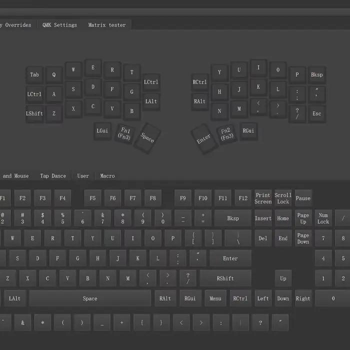 Corne V4 2.4g clavier divisé remplaçable à chaud 46 touches disposition ergonomique