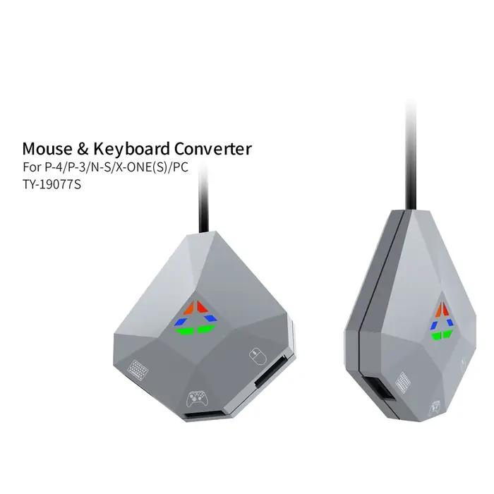 Adaptateur Clavier Souris USB Filaire Compatible PS4 PS3 Xbox Series S/X Xbox One PC Navigation Intuitive Indicateur LED Occasions Spéciales