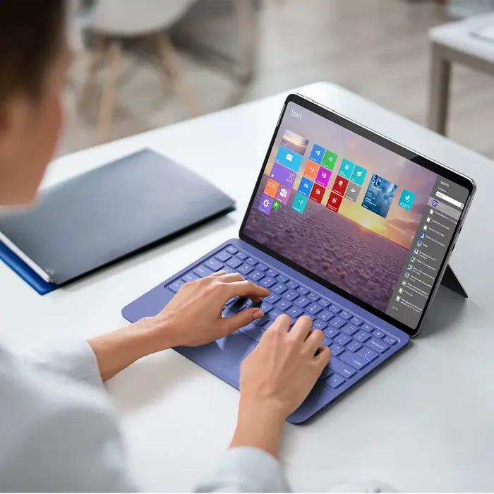 Clavier rétroéclairé pour Microsoft Surface Pro12 avec disposition arabe russe espagnol coréen Ukraine hébreu français portugais italien