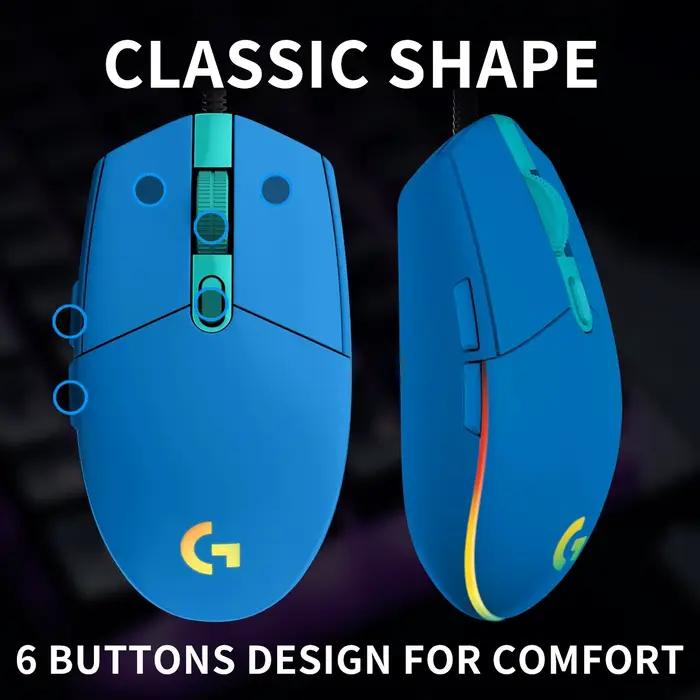 Souris de jeu Logitech G203 pour les joueurs débutants et professionnels