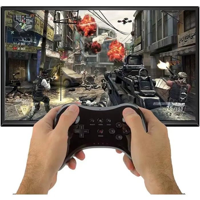 Manette de jeu sans fil classique Pro pour Nintendo Wii U Pro avec câble USB