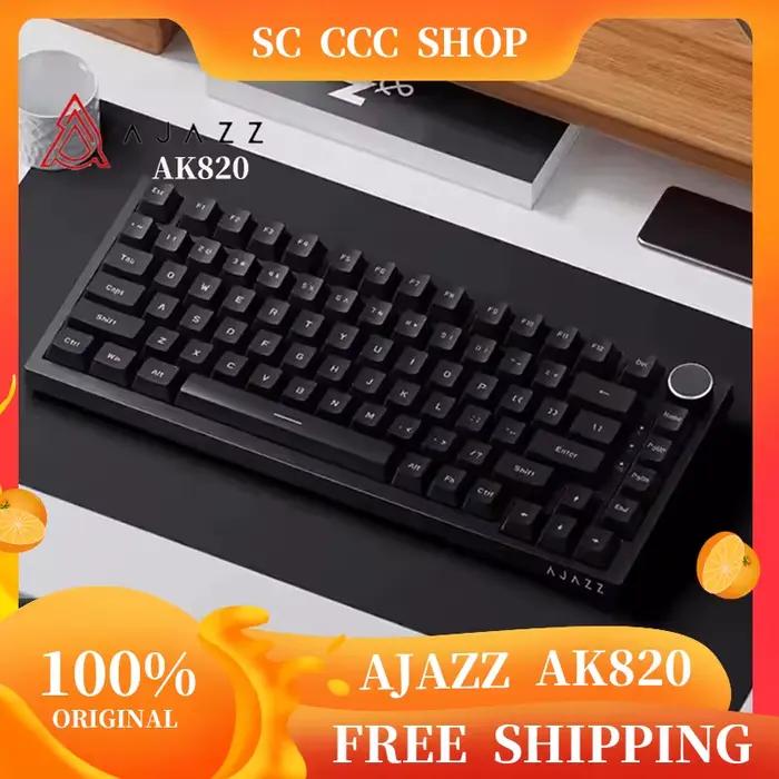 Ajazz Ak820 Pro clavier mécanique professionnel écran Tft bouton multifonctionnel
