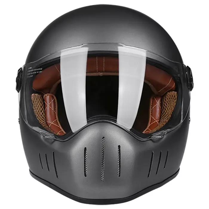 Casque d'équitation de vélo intégral de course de moto, casque de vélo, style Chopper, rétro, léger, DOT, ECE, nouveau, D343, 73