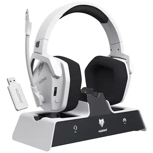 NUBWO G06 Pro casque de jeu sans fil avec Station de charge