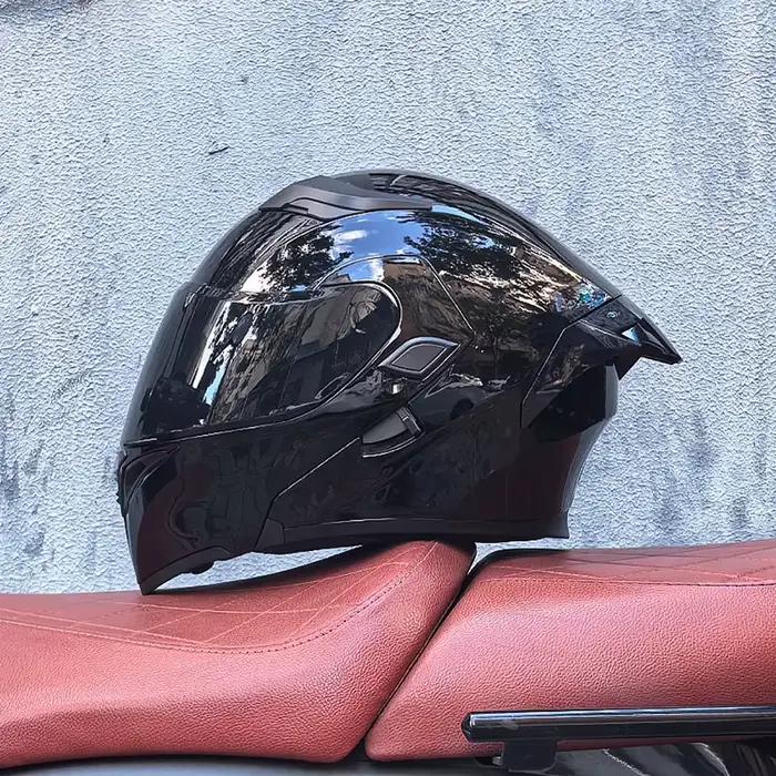 Casque de moto intégral pour hommes et femmes, pare-soleil, général