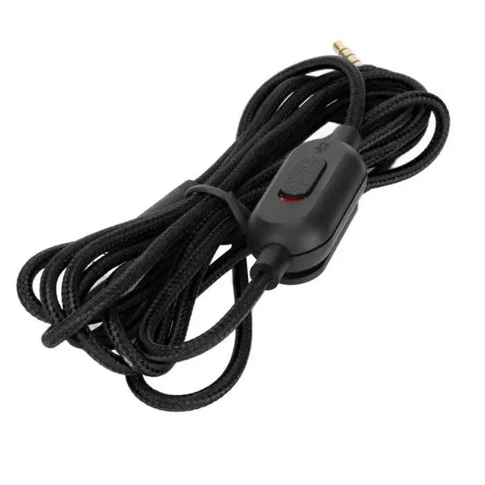 Câble de casque de jeu avec contrôle du Volume et interrupteur muet